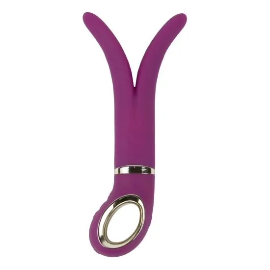 Vibrador Recarregável G-Vibe 2 Lealso Ponta Dupla Roxo 24 x 3,8 cm