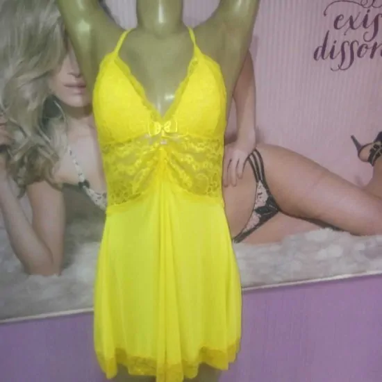 Camisola Plissê Yasmin Lingerie