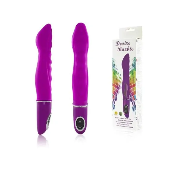 Vibrador em Soft Touch com 10 Velocidades Desire Barbie 22,5 x 3,5 cm