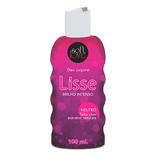 Óleo para Massagem Iluminador com Aroma de Melancia Lisse Brilho Intenso Soft Love 100 Ml