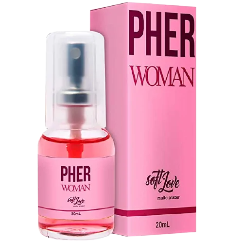 Perfume Feminino com Poder Afrodisíaco Pher Woman Soft Love 20ml