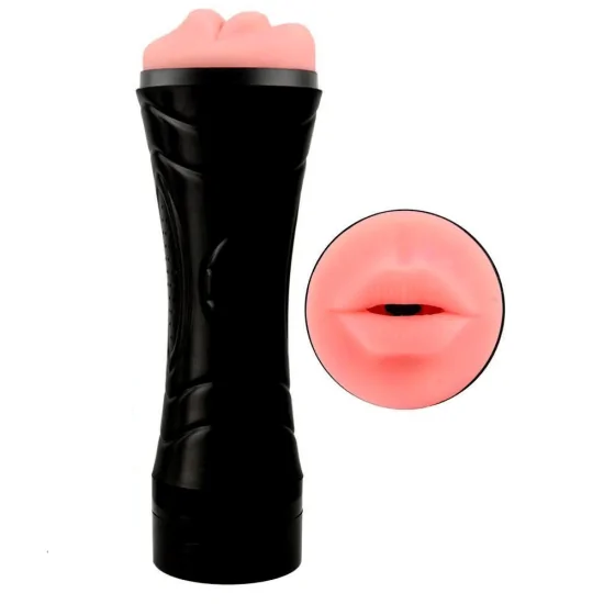 Masturbador Lanterna em Cyber Skin com Vibro Multivelocidade Boca Vibratória 23,5 x 7,5cm