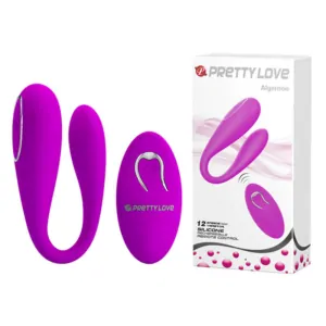 Vibrador de Casal Pretty Love Roxo 12 Vibrações