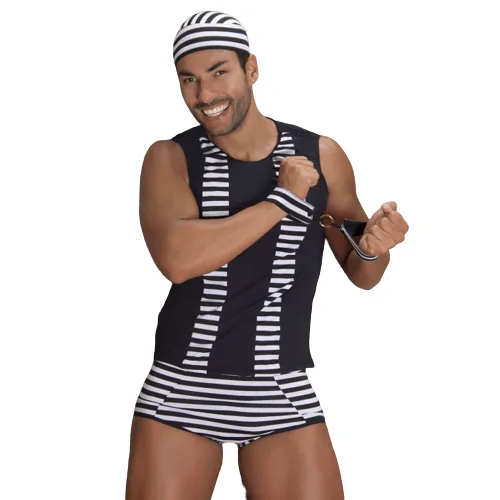 Fantasia Masculina Prisioneiro Garota Veneno