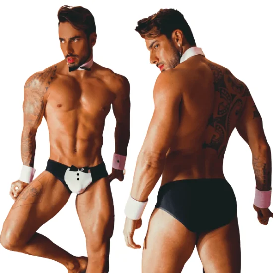 Fantasia Masculina Kit Garçom Garota Veneno