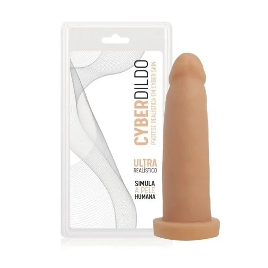 Pênis Realístico em Cyberskin com Vertebra Hercoles Adão e Eva 15,5 x 3,5 cm