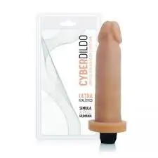 CyberDildo - Pênis Realístico Em Cyberskin Com Vibro E Resistente À  Àgua - 15 X 5Cm