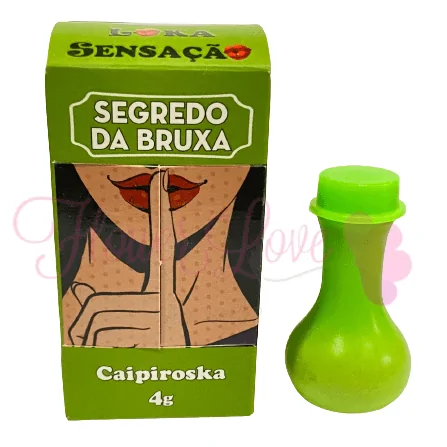 Bala em Pó com Efeito Eletrizante Segredo da Bruxa Sabor Caipiroska Loka Sensação 4g
