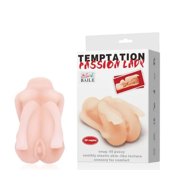 Masturbador Corpo Feminino com Vagina Penetrável – TEMPTATION PASSION LADY.