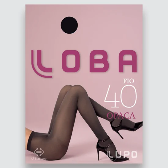 Meia calça fio 40 adulto opaca Loba - preta